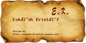 Esküdt Kristóf névjegykártya